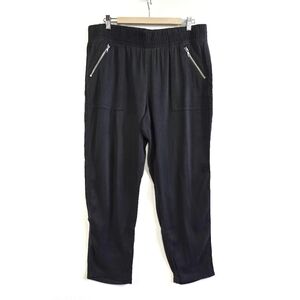 Chico's Black Ultimate Fit Ankle Joggers Pants Size 2